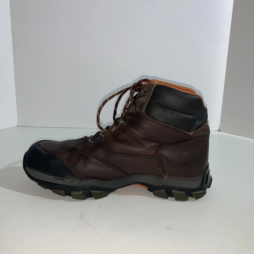 Wolverine Boots Mens Size 12W Brown Leather Waterproof Steel Toe Work W04978